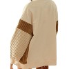 Women's French Terry With Corduroy Sweater - BiBi - 2 of 3