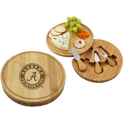 NCAA Alabama Crimson Tide Bamboo Cheese & Charcuterie Board