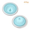 Unique Bargains Silicone with Detachable Stainless Steel Edge Sink Strainer 4 Pcs - 3 of 4