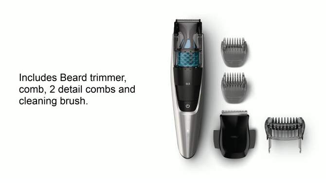 Philips Norelco Series 7200 Beard & Hair Men's Electric Trimmer with Vacuum - BT7215/49, 2 of 6, play video