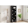 Free Standing Tall Shoe Cabinet With 30 Compartments Shoe Rack Storage Organizer For Hallway Bedroom (24.40 L x 12.90 W x 73.80 H Inches) - 3 of 4