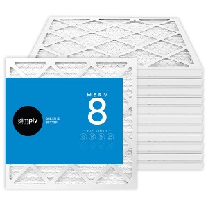 Simply Air Filters, MERV 8, 12 Pack, Furnace Air Filter for HVAC - 1 of 4