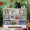 Book Shelf, Cubes Storage Organizer, Freestanding Bookshelf Cube Shelf for Bedroom, Living Room, 3-Tier Open Bookshelf Wooden Bookcase - 4 of 4