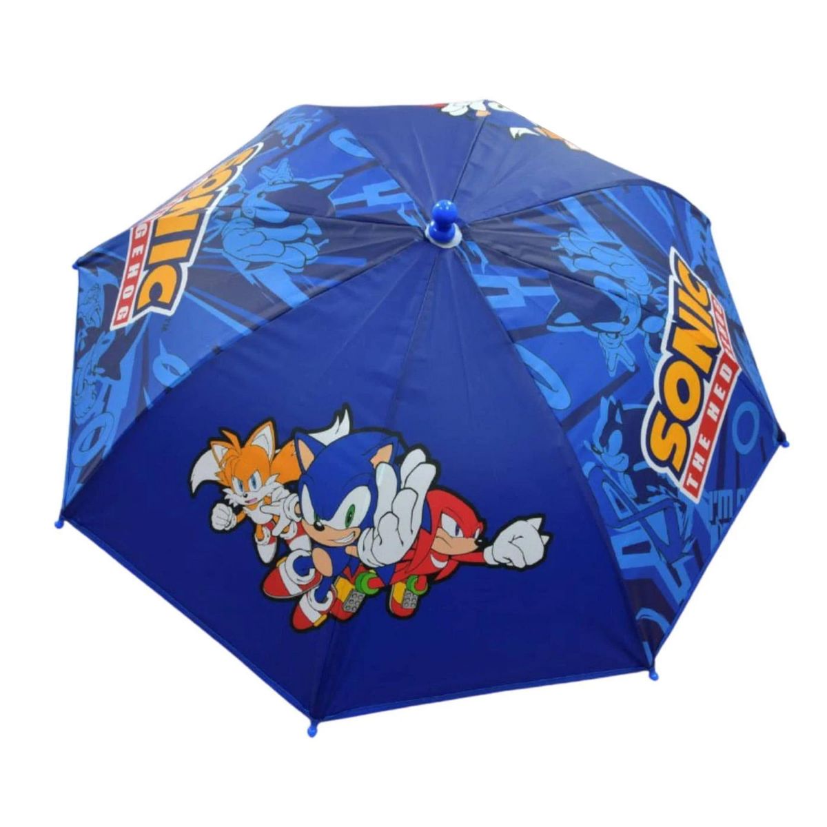 Sonic the Hedgegog 21-Inch Kid's Umbrella With Clamshell Handle - thumbnail 2