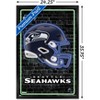 Trends International NFL Seattle Seahawks - Neon Helmet 23 Framed Wall Poster Prints - 3 of 4