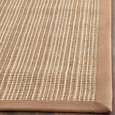 Tan Hand-knotted Cotton Area Rug, 7'6" x 9'6"