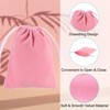 Unique Bargains Mini Smooth Soft Christmas Satin Bags with Drawstring 20 Pcs - 3 of 4