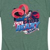 Women's - Hot Wheels - Criss Cross Heart Short Sleeve Graphic T-Shirt - 2 of 4