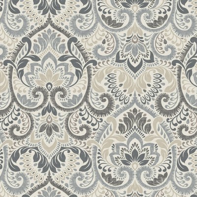 Aurora Damask Neutral 24"x24" Eco-Friendly Outdoor Deep Seat Cushion Set