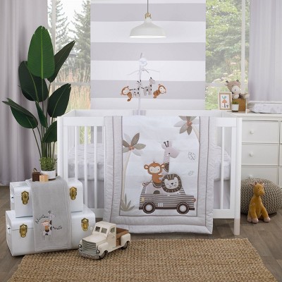 NoJo Jungle Ride Nursery Crib Bedding Set - 3pc