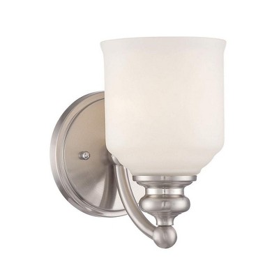 Savoy House Melrose 1 - Light Wall Light in  Satin Nickel