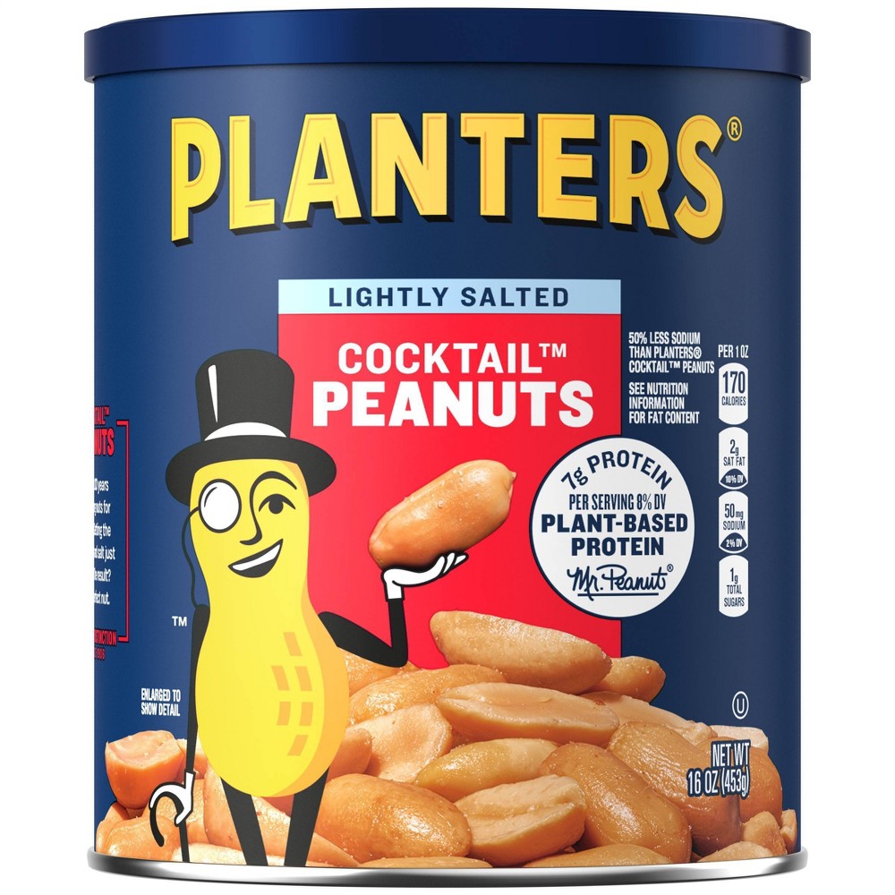 UPC 029000010024 product image for Planters Lightly Salted Made With Sea Salt Cocktail Peanuts - 16oz | upcitemdb.com