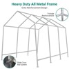Storage Shed Canopy, Heavy Duty Outdoor Storage Tent with Roll-up Ventilated Zipper Door,Portable Garage Shed Waterproof for Bike, Motorcycle Shelter - 3 of 4