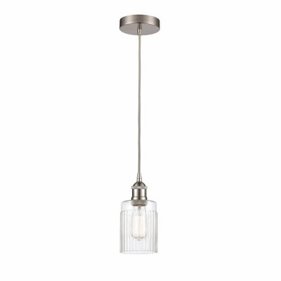 Hadley - 1 Light Cord Hung Mini Pendant In Art Deco Style-9.75 Inches Tall and 4.5 Inches Wide