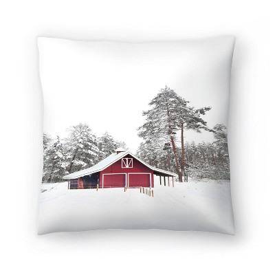 Wooden House By Tanya Shumkina Throw Pillow - Americanflat Farmhouse Rustic  : Target