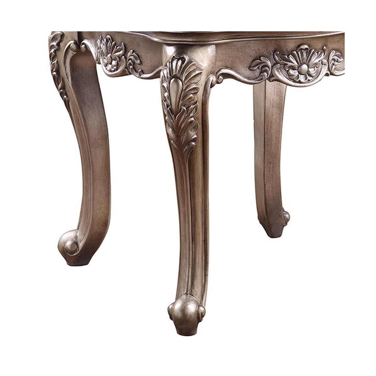 26" Jayceon Accent Table Marble Top/Champagne - Acme Furniture - thumbnail 6