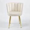 NicBex Accent Chair Living Room Chair with Golden Legs Set of 2 Comfy Chair with Comfortable Backrest for Dining Room - 2 of 4