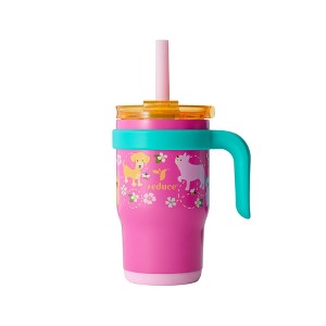 Reduce 14oz Coldee Vacuum Insulated Stainless Steel Straw Tumbler - 1 of 4