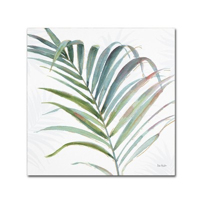 24" x 24" Green and Teal Abstract Canvas Print