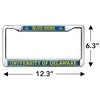 University of Delaware Blue Hens Logo Full Size Standard License Plate Metal Frame - 4 of 4