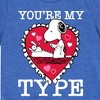 Boys' - Peanuts - You're My Type Short Sleeve Graphic T-Shirt - 2 of 4