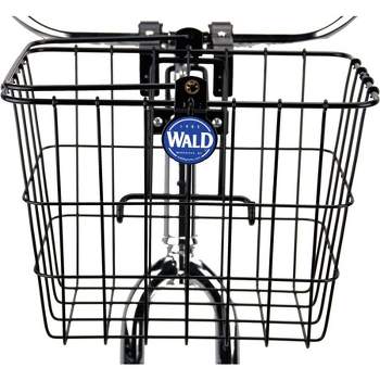 Wald 3114 Quick Release Front Mount Basket: Gloss Black, Dimensions: 11.75" x 8" x 9"