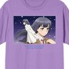Rascal Does Not Dream Of Bunny Girl Senpai Shoko Makinohara Starry Sky Crew Neck Short Sleeve Lavender Men's T-shirt - 2 of 3