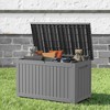 Wooakway 230 Gallon Waterproof All-Weather Storage Box Deck Box Indoor and Outdoor Use - 2 of 4