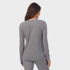 Warm Essentials By Cuddl Duds Women's Waffle Thermal Crewneck