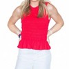 Women's All American Flare Sleeveless Peplum Top - AnnieWear - 3 of 4