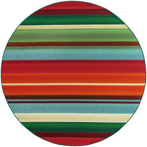Unique Loom    Outdoor Modern Jaco Area Rug - 1 of 4