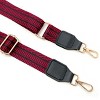 Wrapables Wide Adjustable Crossbody Handbag Strap, Women's Replacement Bag Strap for Purses, Red w/ Leather Ends - 2 of 4