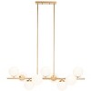 Imara 9 Light 13" Height Adjustable Chandelier - CHA7006 - Brass - Safavieh - 2 of 4