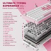 Wireless Mechanical Keyboard, 75% Layout with Knob, Hot Swap Gasket Custom Structure, Creamy Pre-lubed Switches, RGB Backlit, Bluetooth/Type-C/2.4G - 3 of 4