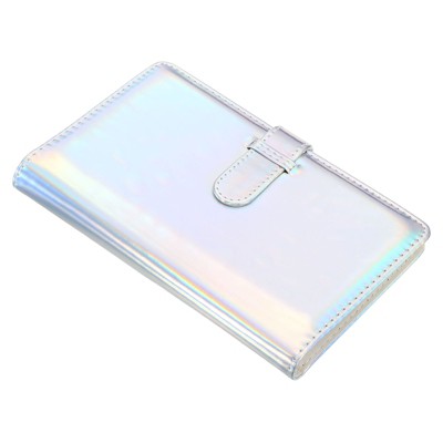 Unique Bargains PU leather DIY Mini Storage Wallet Photo Album 96 Pockets