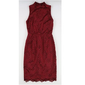 bar III Womens Mock-Turtleneck Sheath Dress - 1 of 2