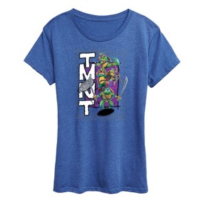 Women's - Teenage Mutant Ninja Turtles - Donatello, Raphael, Leonardo, & Michelangelo Short Sleeve Graphic T-Shirt - 1 of 4