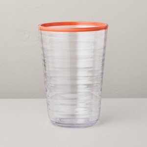 22 fl oz Tritan Plastic Tall Glass - Hearth & Hand™ with Magnolia