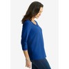 Jessica London Women's Plus Size Dot Trim Sweetheart Neck Tee - 4 of 4