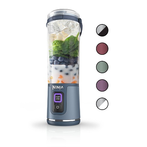 Ninja Blast 18oz Portable Blender Denim Blue Bc151nv: Cordless Personal