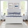 Tangkula Nightstand w/ 2 Drawers Faux Marble Bedside Table for Small Space - 4 of 4
