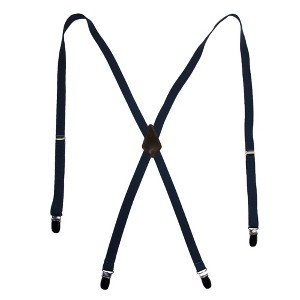 CTM Women's Elastic Clip-End 1/2 Inch Skinny Urban Suspenders - 1 of 4