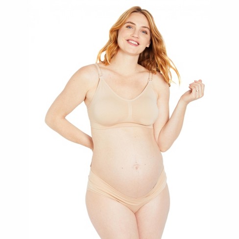 Full Coverage Seamless Nursing & Maternity Bra (d+ Cup Sizes) - Nude, S