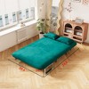 CAVINAS Convertible Sofas, Velvet Loveseat Sofa Bed, Tri-Fold Sofa Bed with Adjustable Backrest & Pillow, Leisure Chaise Lounge Couch for Living Room - 4 of 4