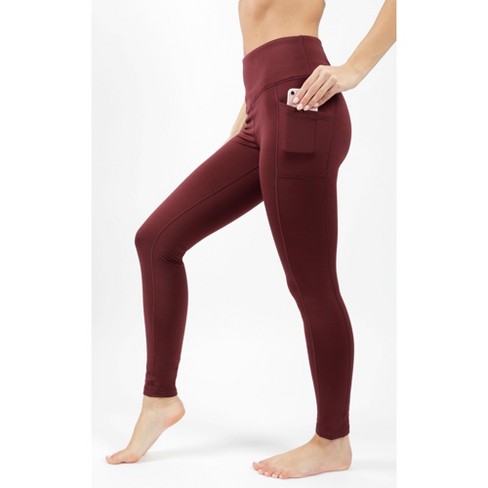 90 Degree By Reflex - Women's Polarflex Fleece Lined High Waist Side Pocket  Legging - Spiced Apple - Small : Target