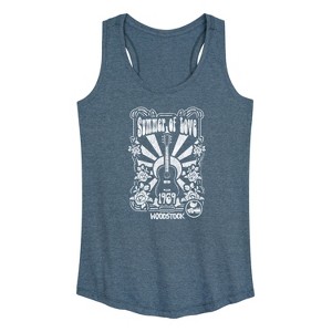 Women's - Woodstock - Summer Of Love Graphic Racerback Tank - 1 of 4