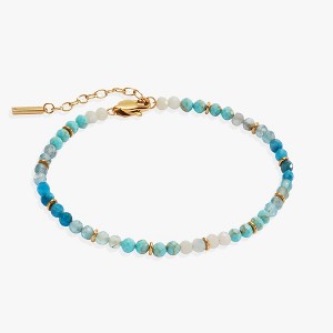 Alex and Ani Turquoise Ombre Semi-Precious Beaded Anklet - 1 of 4