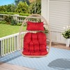 Outdoor Garden Rattan Egg Swing Chair Hanging Chair - 2 of 4