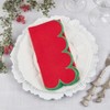 Saro Lifestyle Sweet Edge Scalloped Napkin (Set of 4) - 4 of 4