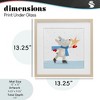 Stupell Industries Ice Skating Bunny with Star Framed Print Under Glass Art - 4 of 4